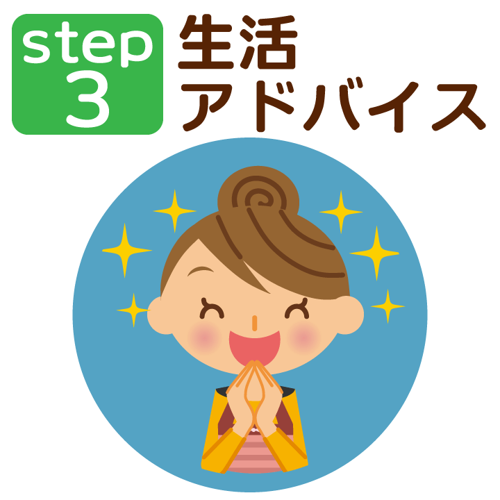 ステップ3:生活アドバイス