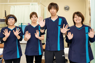 お見送りをするところ