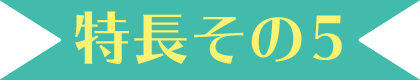 特長その5