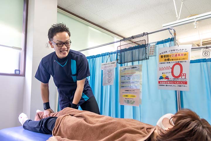 施術している様子