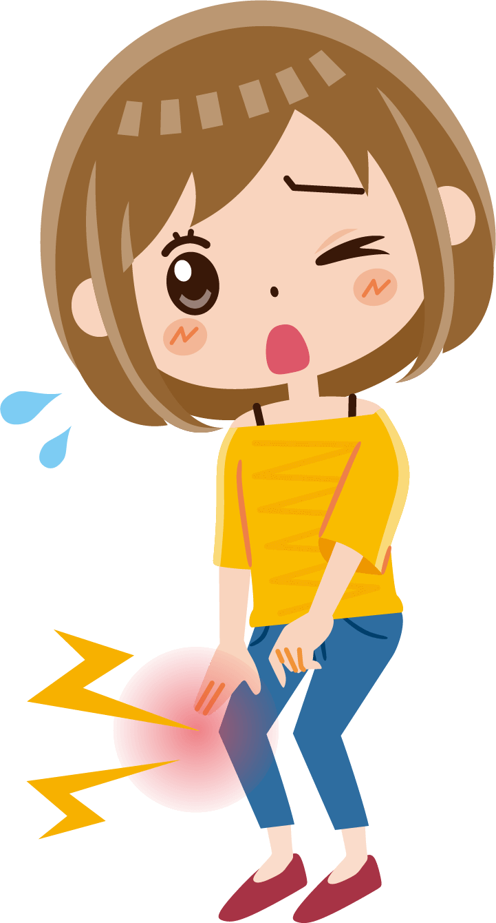 坐骨神経痛に悩むイラスト